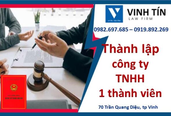 Thành lập công ty TNHH một thành viên tại Nghệ An