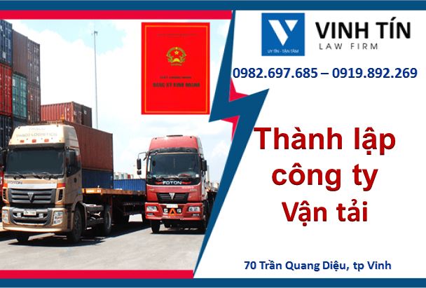 Thành lập công ty vận tải đường bộ tại Nghệ An
