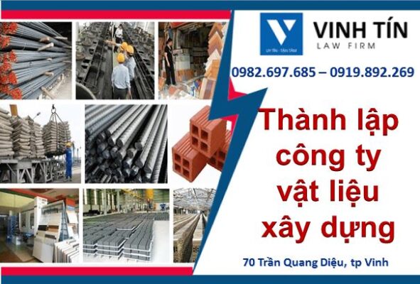 Thành lập công ty vật liệu xây dựng tại Nghệ An