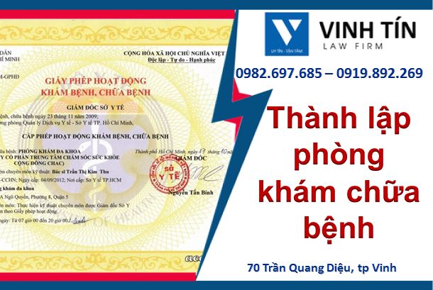 Thành lập phòng khám chữa bệnh tại Nghệ An