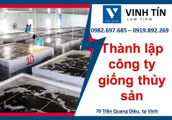 Thành lập công ty giống thủy sản tại Nghệ An