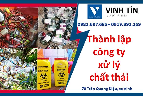 Thành lập công ty xử lý chất thải nguy hại tại Nghệ An