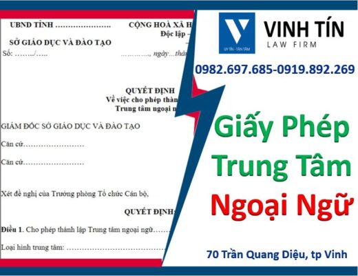 Giấy Phép Lập Trung Tâm Ngoại Ngữ